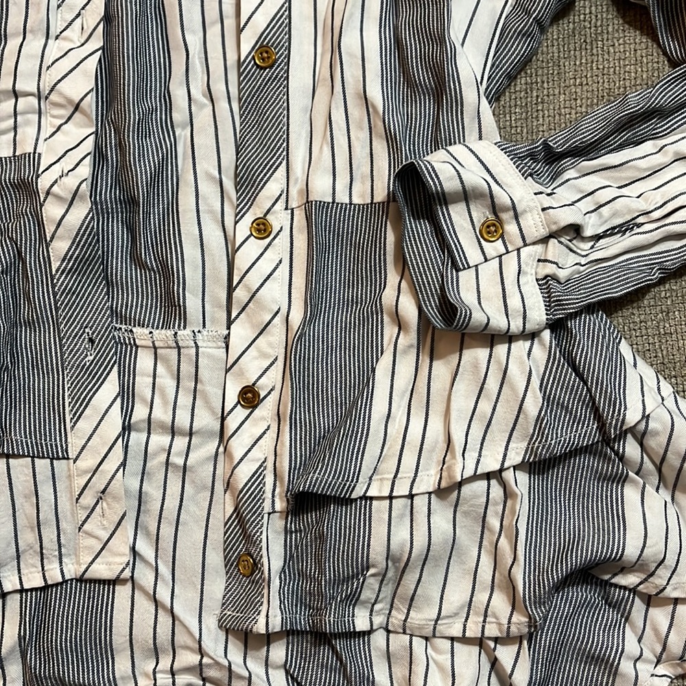 Donna Karan Ruffle Button Down Blouse - image 5